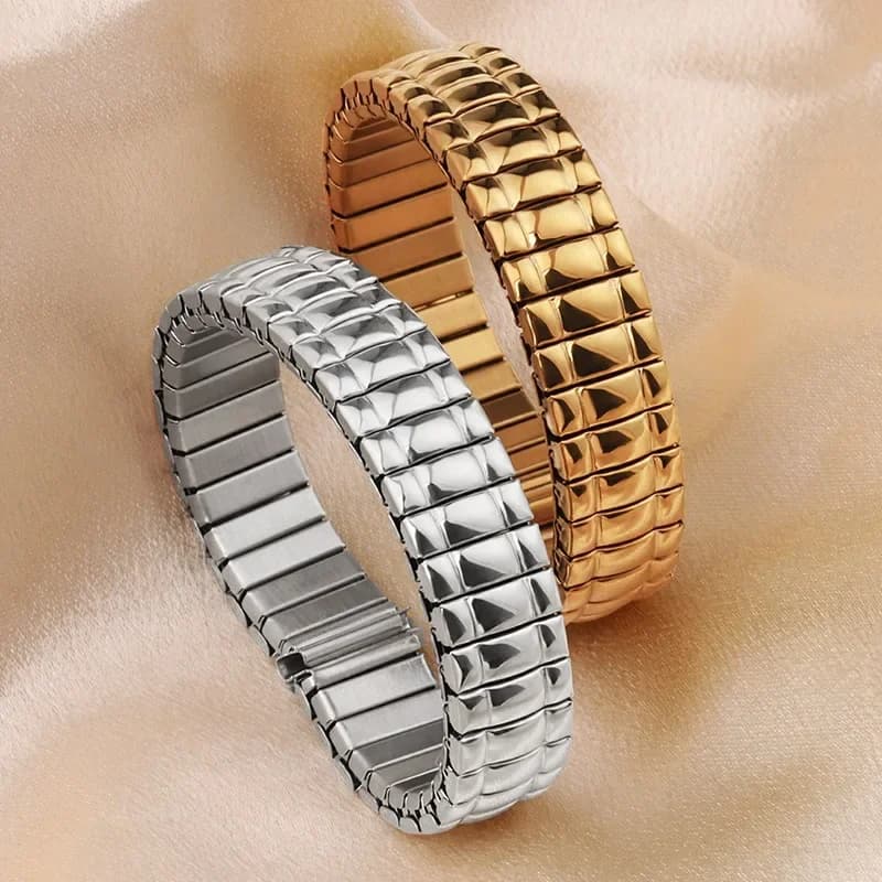 Cintura di espansione elasticizzata universale Uomo Donna Cinturino per orologio in metallo Cinturini elastici in acciaio inossidabile Braccialetti sportivi 12/14/16/18/20mm