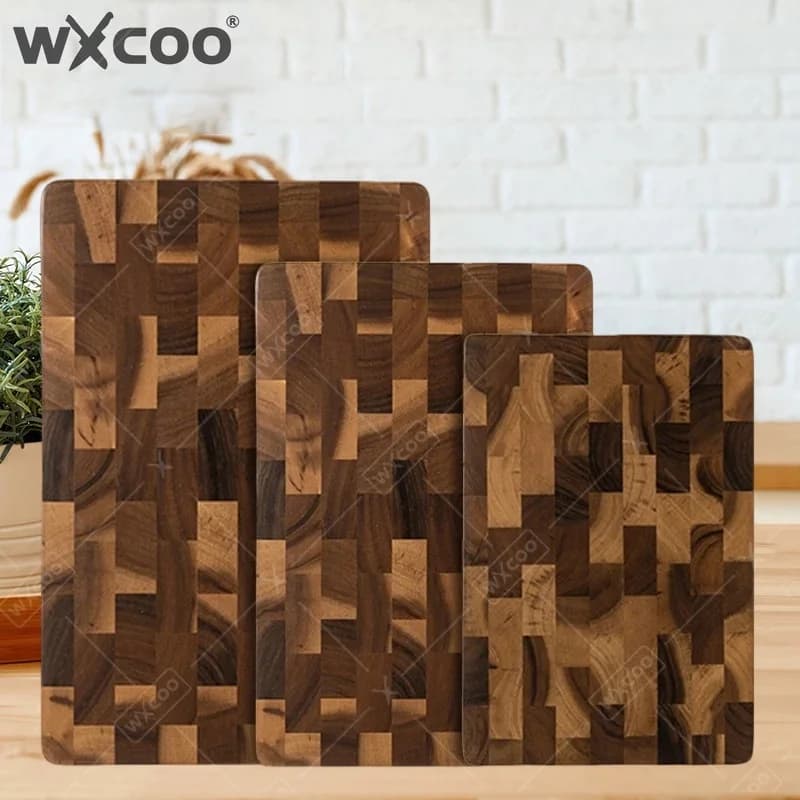 WXCOO Tagliere in Legno a Doppia Faccia, Utensile da Cucina per Tagliare Frutta e Verdura