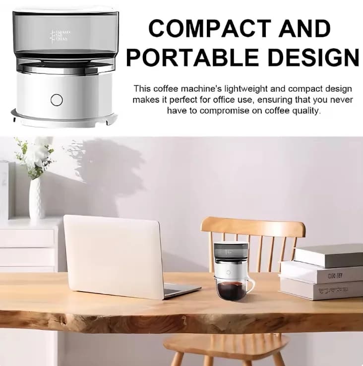 Portable Automatic Hand Drip Coffee Maker Outdoor Hand Brewing Drip Filter Pot Travel Camping Household Coffee Brewing Appliance