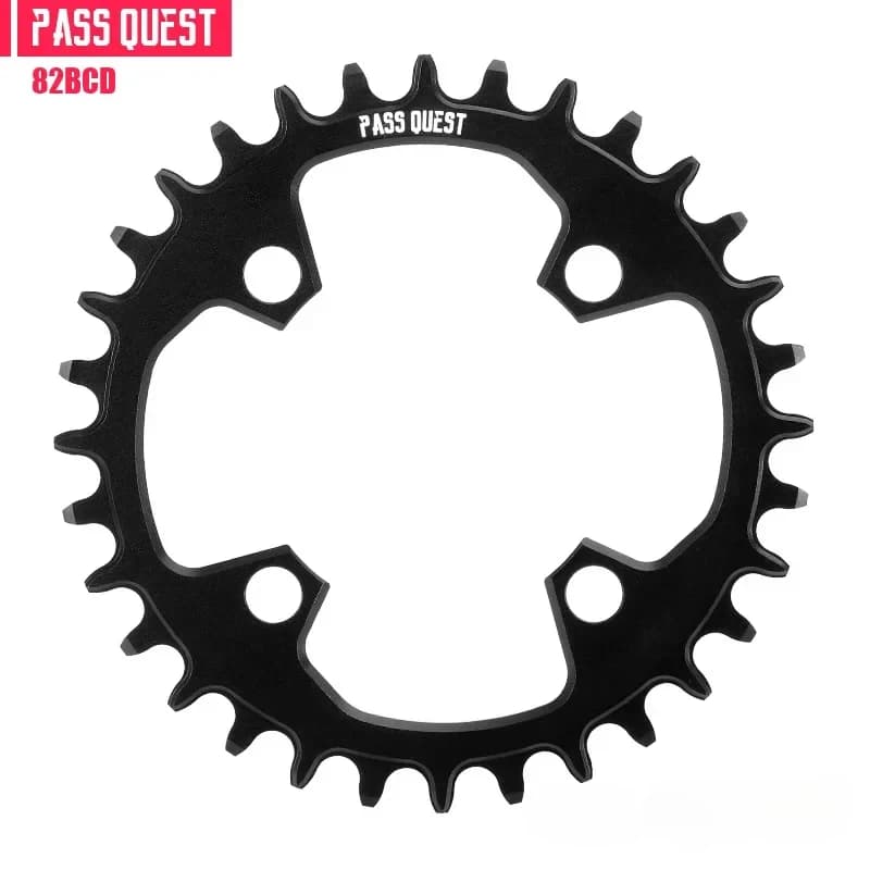 PASS QUEST-82BCD Corona stretta larga per Malina7 MTB 28T 30T 32T 34T 36T Nero rotondo