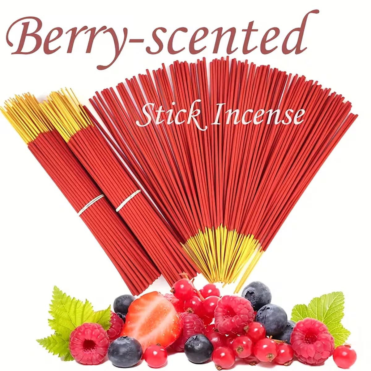 Bastoncino di incenso alla fragola selvatica - 25. Legno artificiale da 5 cm, con profumo di fragole e bacche selvatiche, tempo di combustione di 40 minuti, adatto per meditazione yoga, decorazioni per la casa, regali natalizi, fragranze naturali, per il relax e l'atmosfera, ausilio alla meditazione, stick decorativo, fragranze di lunga durata, decorazioni spirituali, fragranze di alta qualità