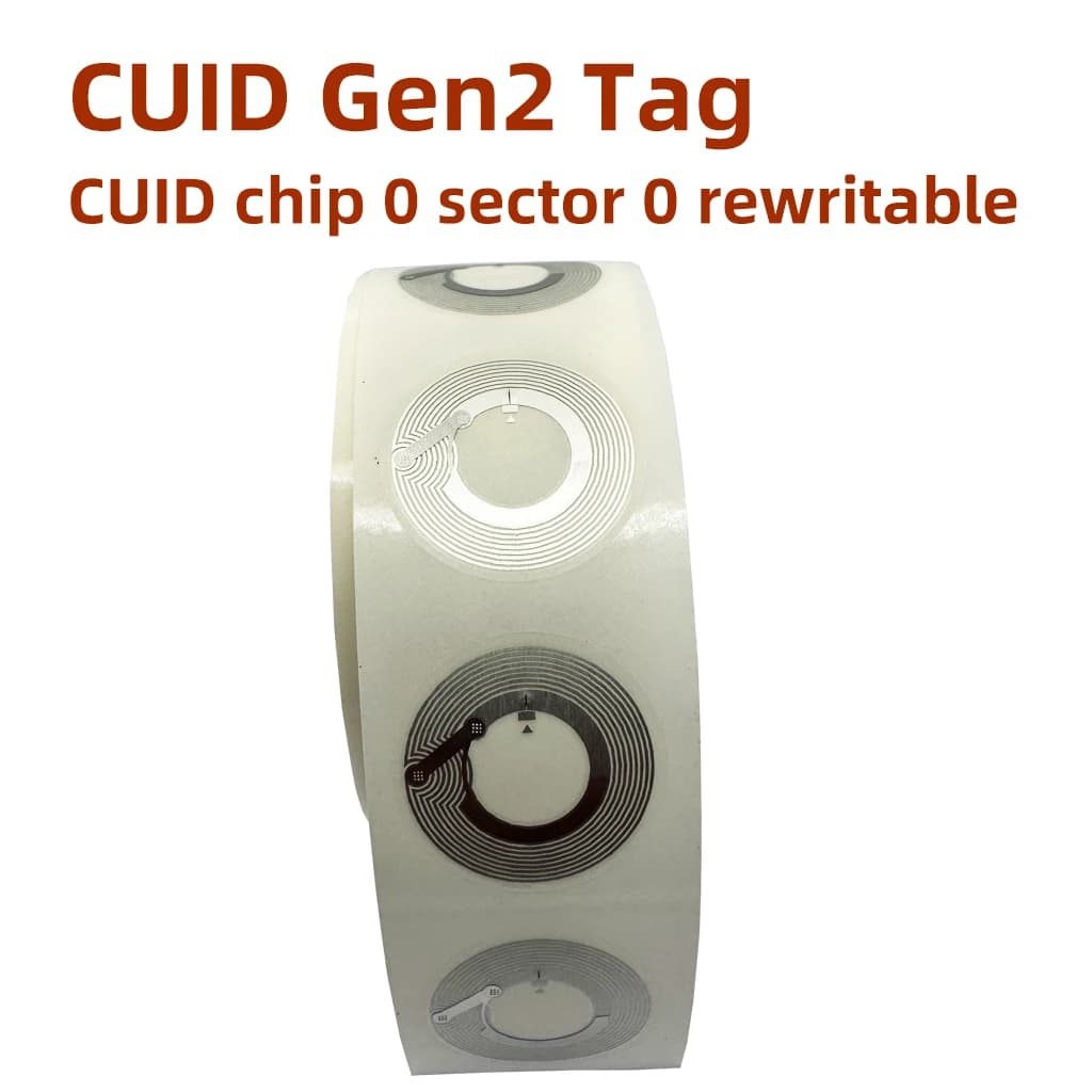 Etichetta RFID CUID Wet Inlay Gen2 13.56mhz, CUID modificabile S50 1K, tag RFID, settore 0 blocco 0 UID riscrivibile, NFC Android MCT, copia e clona