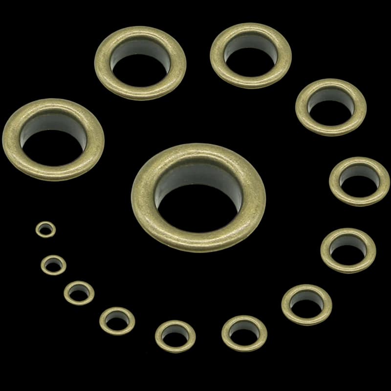Occhielli in rame bronzo 3 | 3.5 | 4 | 4.5 | 5 | 6 | 8 | 10 | 12 | 14 | 17 | 18 | 20 | 25 | 30 | Accessori per scrapbooking da 40 mm Maglieria, Abbigliamento, Borse, Scarpe
