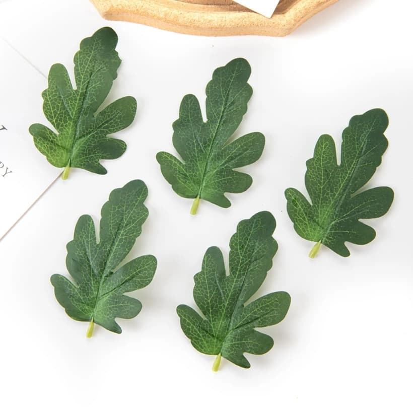 50 pieces of artificial plants silk watermelon leaves candy box DIY wedding flowers Christmas garlands decorations Scrapbook for home