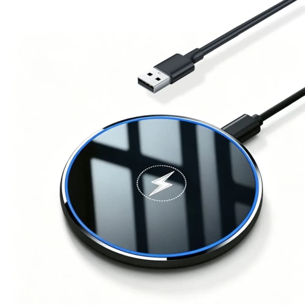 Caricatore Wireless con Luce LED e Base di Ricarica per iPhone 17/17 Pro Max 16 15 14 13 12 Pro Max Samsung Xiaomi - Stazione di Ricarica Rapida