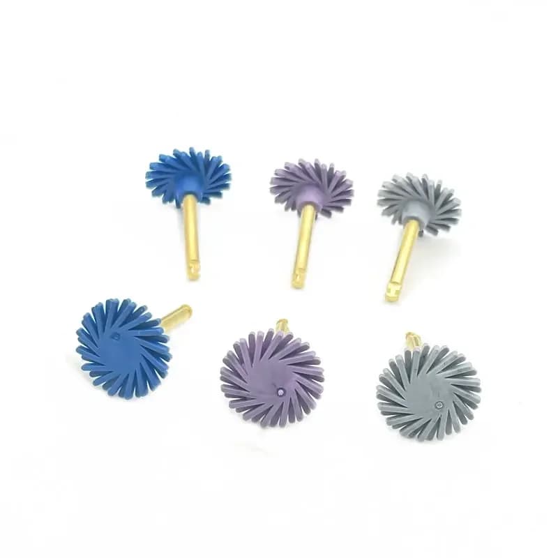Set of 6 Wheels in High Efficiency Composite Resin for Tooth Care Tools, Whitening System With Diamond Tools for Polishing