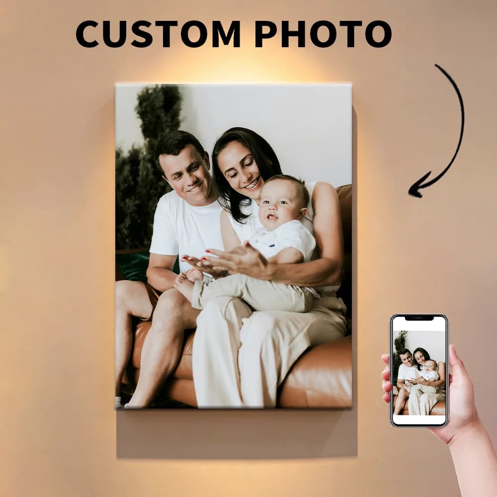 1 foto personalizzata con cornice fai-da-te o poster senza cornice, stampa su tela personalizzata per Pasqua, quadro da appendere personalizzabile