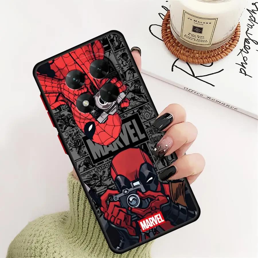 Cover per Telefono Marvel Spider-Man Deadpool per Xiaomi Redmi Note 14 11 12 13 Pro Plus 13C 14C 9S 10 A4