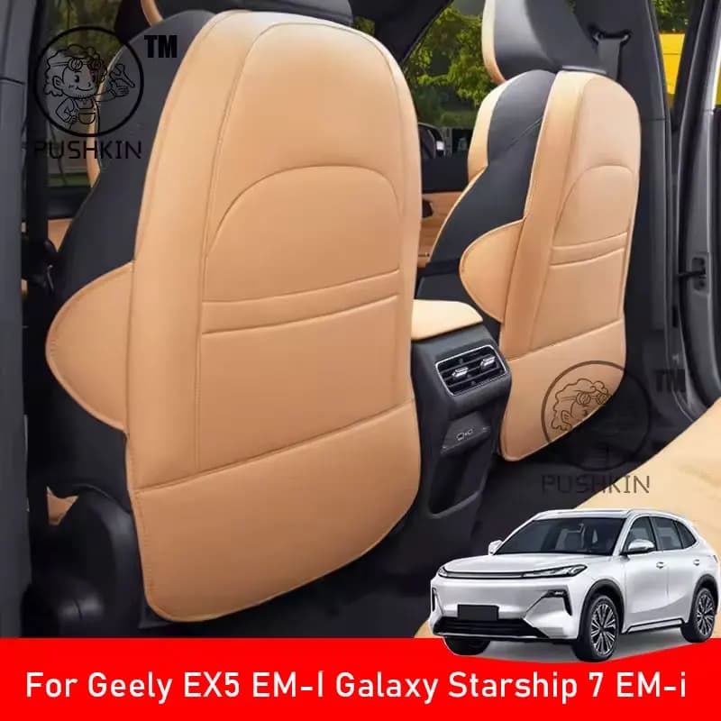Auto Fila Posteriore Anti-calcio Coperture Per Geely Galaxy Starship 7 EM-i Geely EX5 EM-i 2025 2026 Sedile Posteriore Kick Protector Tappetini a prova di sporco