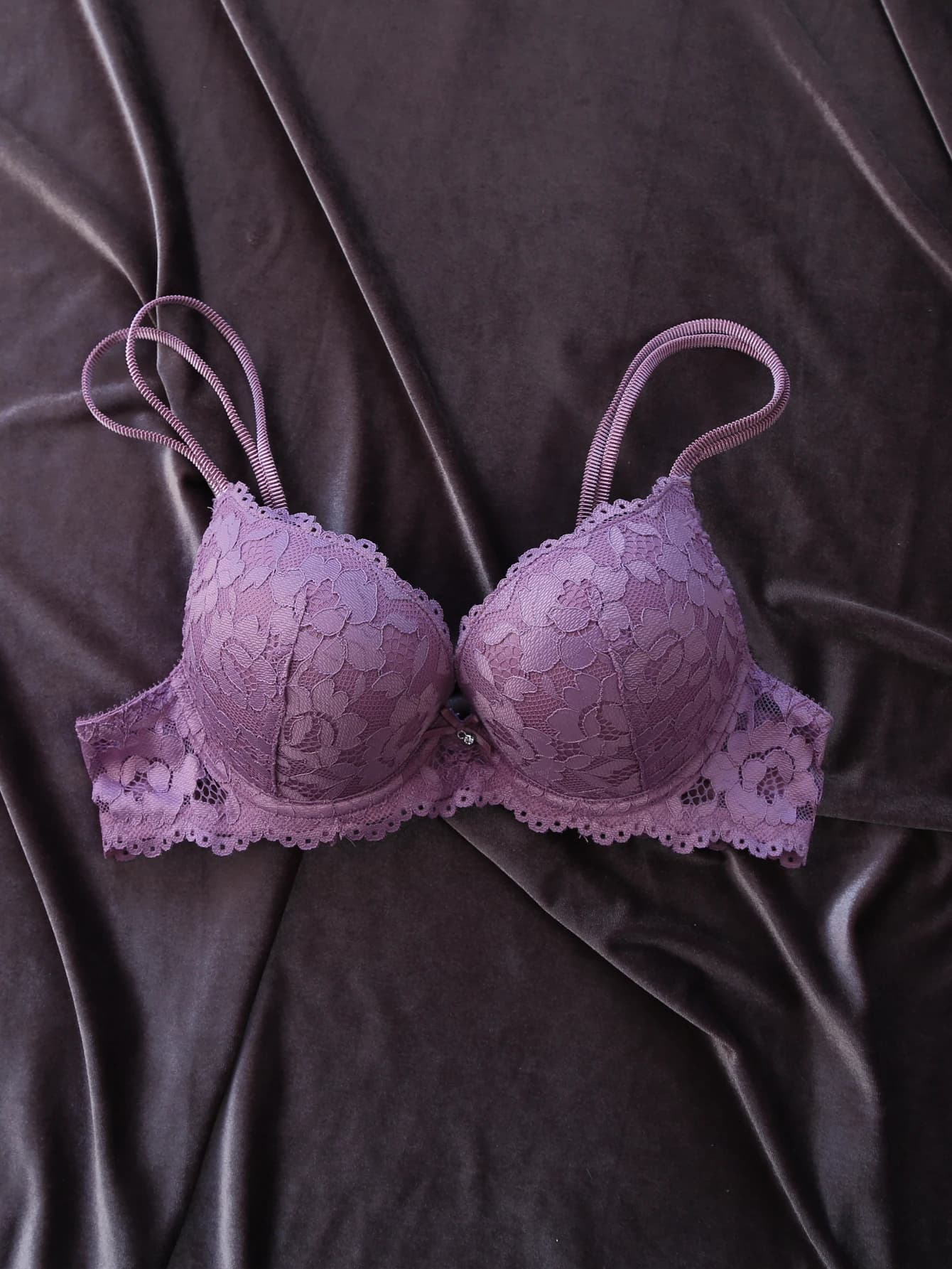 Reggiseno push up da donna con ciondolo in cristallo intimo da donna sexy di grandi dimensioni, reggiseno comfort quotidiano, coppa ABCDE per donna
