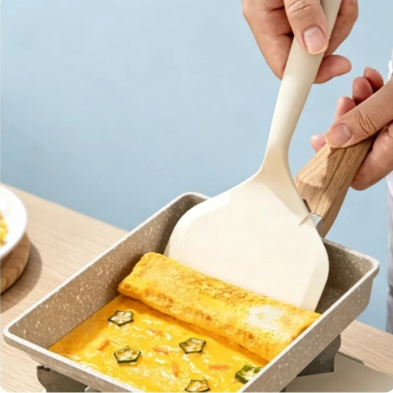 silicone Heat resistant spatula household food grade non-stick Frying pan sushi steak fish pancake baking Scoop Kitchen Tool