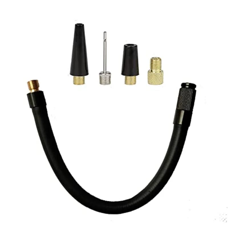 M6 M8 tubo di prolunga per gonfiaggio pneumatici, con adattatore per valvola pompa a sfera Kit di gonfiaggio per ugello a palloncino ad ago per auto bicicletta moto