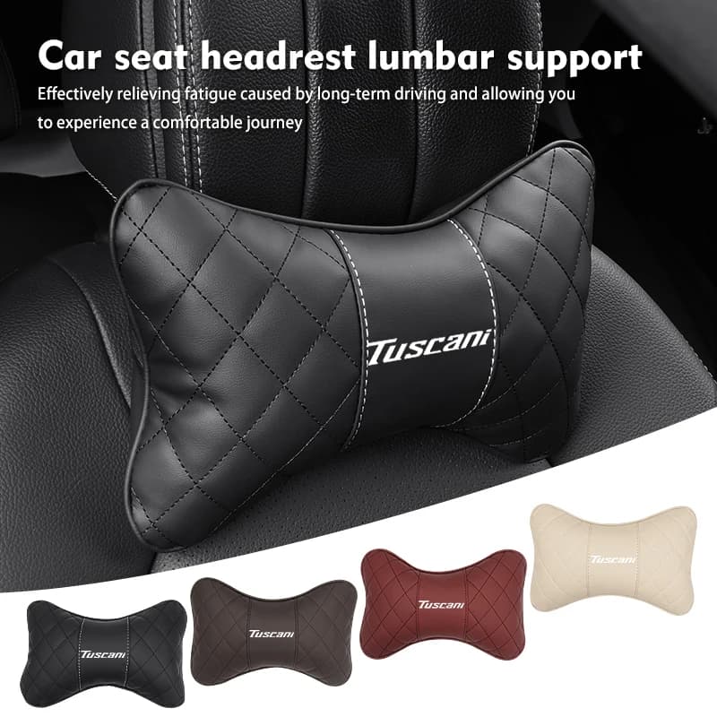 Car Seat Driver Headrest Neck Lumbar Pillow Support Cushion For Hyundai Tuscani Coupe Tiburon 2004 2005 2006 2007 2008 2009