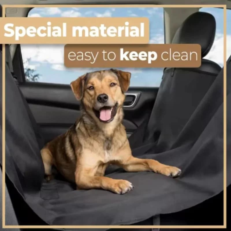 Coprisedile Auto Impermeabile per Cani, Tappetino Amaca Pieghevole per Animali Domestici, Cuscino Durevole per Trasporto Auto, Sedile Posteriore e Bagagliaio