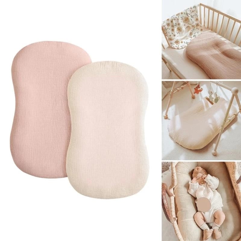 J15U Set 2 pieces Travel Sheets Baby bed in bed Baby bed Baby cot Cover for nest