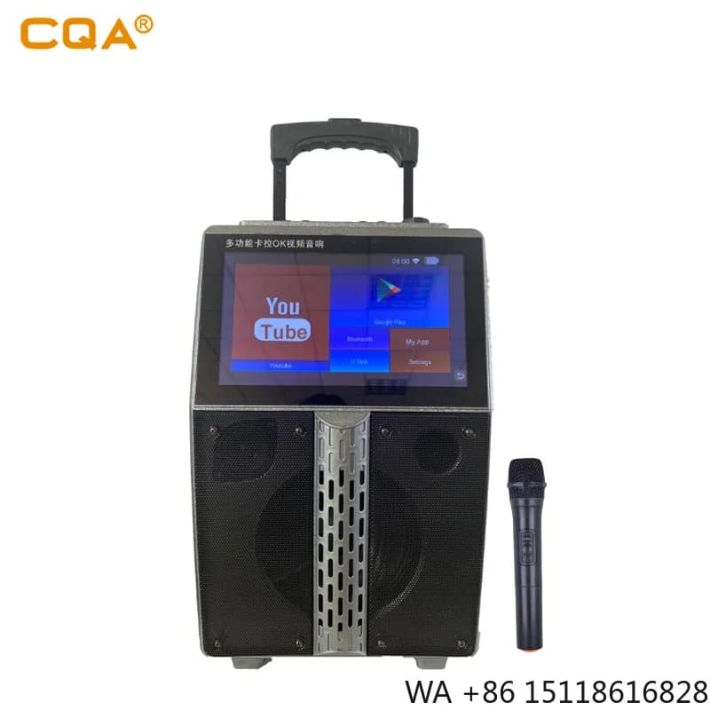 Karaoke Machine 8" Android Wifi Karaoke Sound System Ktv Speaker with Touch Display Screen