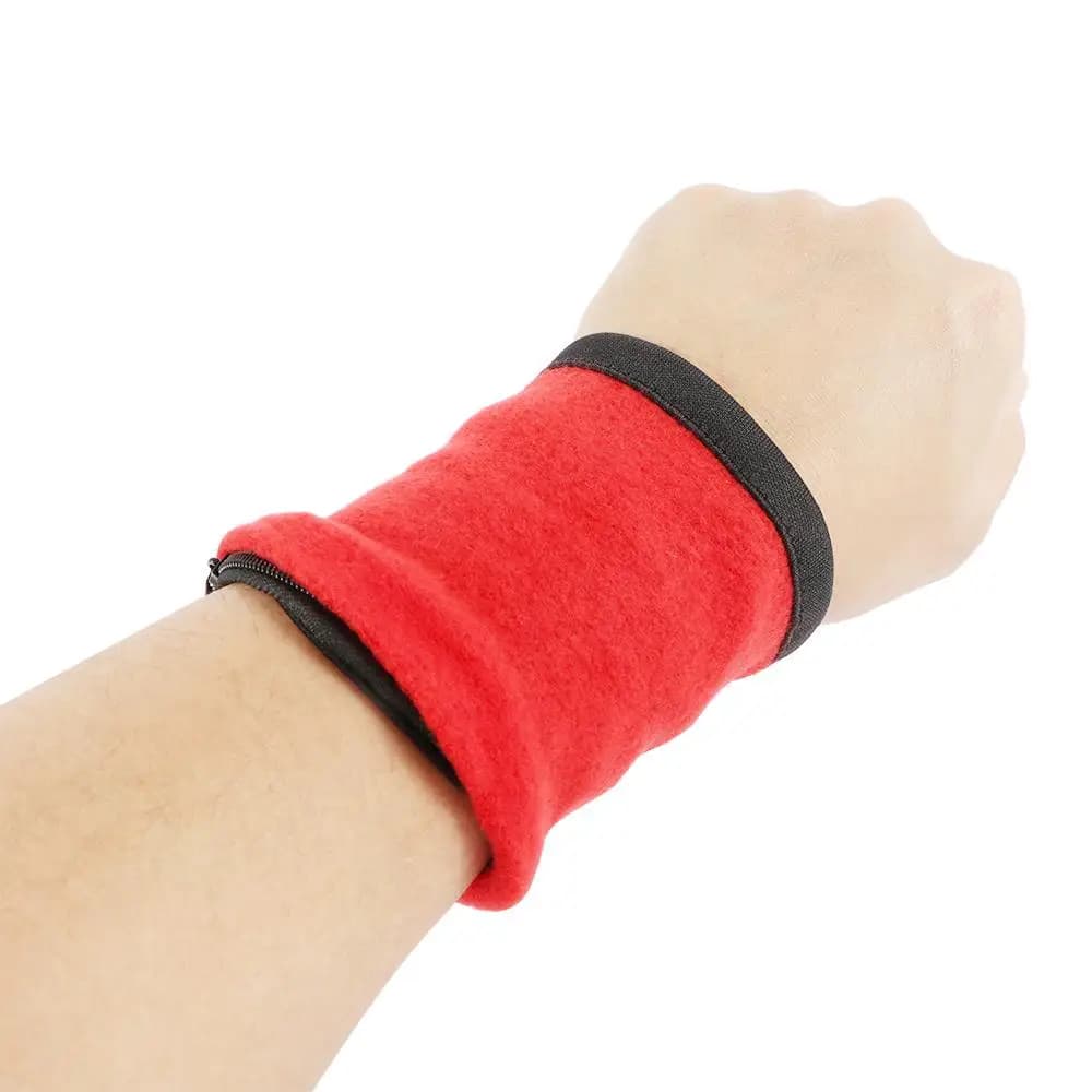 Pouch Fleece Sport Brace Arm Band Zipper Wrist Wallet Sweatband Wristband Wrist Protector
