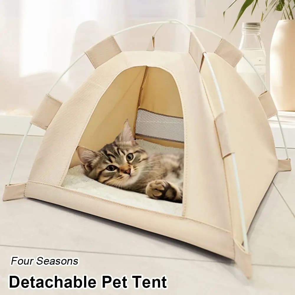 1 pz durevole staccabile tenda per animali domestici lavabile quattro stagioni tenda per gatti letto per cani gabbia per animali portatile per cani gatto
