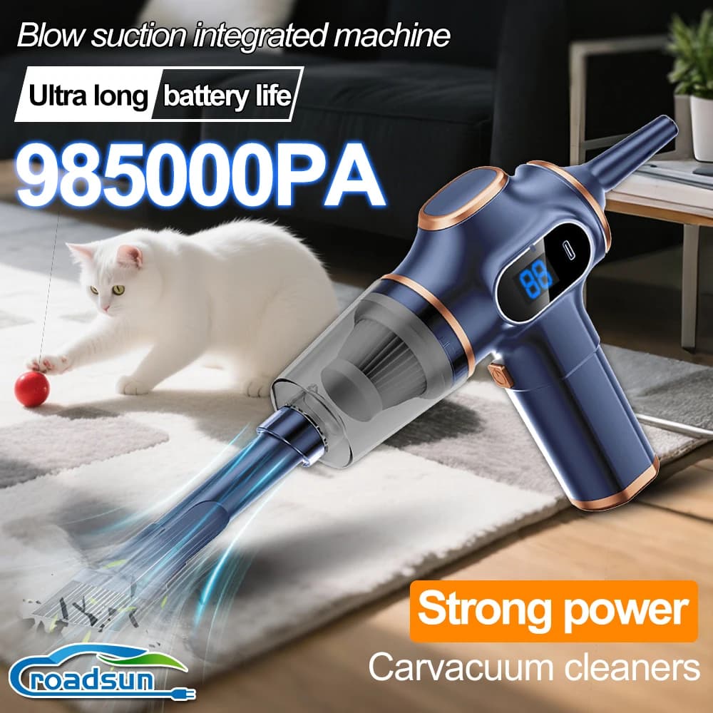 Aspirapolvere per auto 4 in 1 98000PA Forte aspirazione Cordless Wireless Cleaner Macchina per la pulizia dell'aspirapolvere portatile portatile