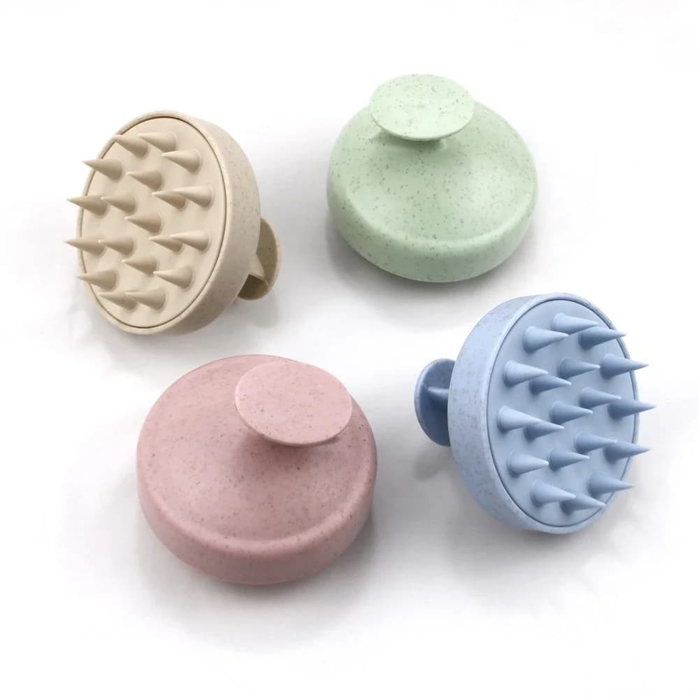 1/2 pezzi spazzola per shampoo in silicone spazzola per massaggio del corpo bagno doccia spazzola salone di parrucchiere strumento massaggio del cuoio capelluto pettine per lavaggio dei capelli pettine