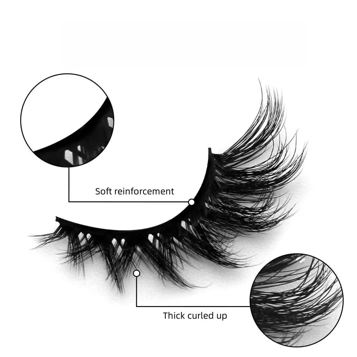 5 pairs of fake eyelashes, fox eyes, cat eyes, of course slender, curled, reversed eyes, elongated tail, artificial simulated hair