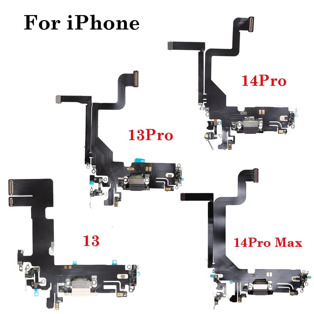 Pop 1 Pz Porta di Ricarica USB Flex Per IPhone 13 14 Pro Max Mini Dock Caricatore Connettore Con MicroPhone Cuffia Audio Martinetti Flex C
