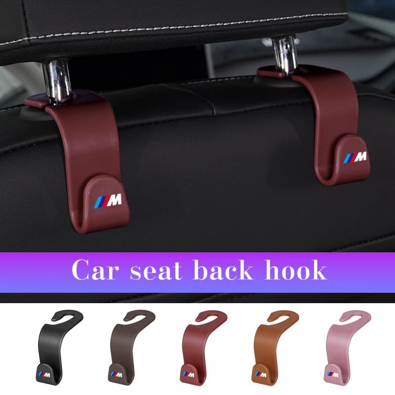 For BMW M M3 M5 E36 E39 E46 E60 E90 E91 F40 G20 G70 G30 Car Headrest Hook Seat Back Hooks for Bags Clothes organize accessories