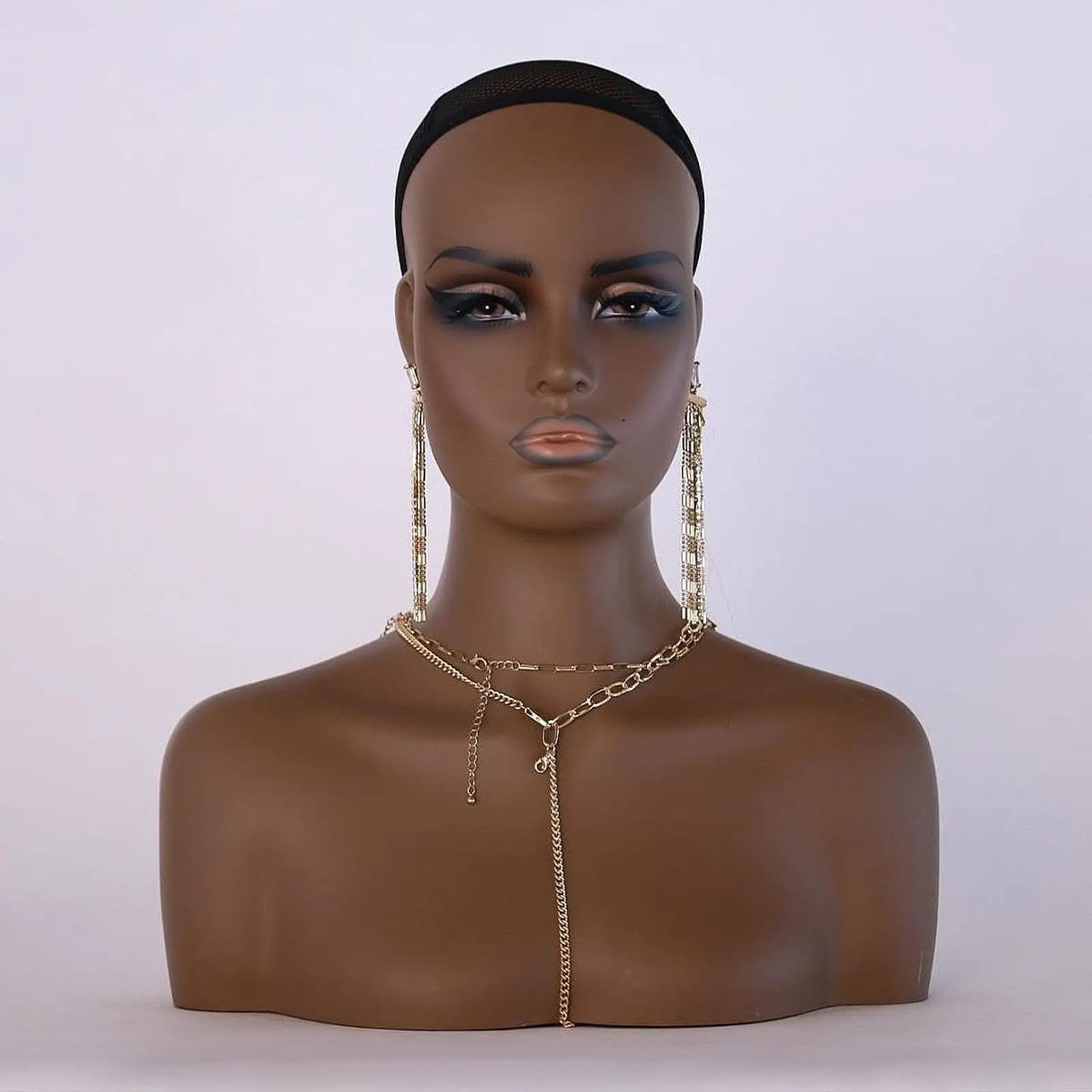 Testa di manichino femminile Manichino Parrucca Espositore Sciarpa Posticci Occhiali da sole