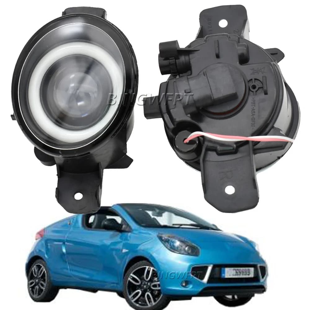 2 Pezzi Fari Fendinebbia Angel Eye a LED con Lente, Luci Diurne DRL 12V H11 per Renault Wind Cabrio 2010-2015