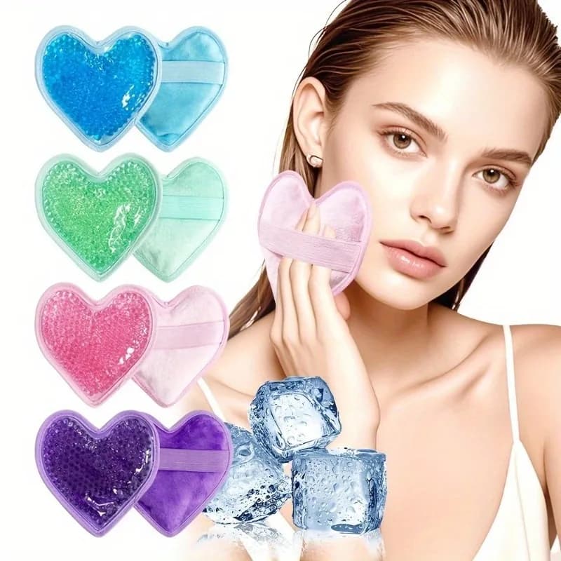 Terapia calda e fredda con impacco di ghiaccio a forma di cuore - Confezione di gel riutilizzabile per alleviare il dolore, gonfiore, primo soccorso, dolori muscolari