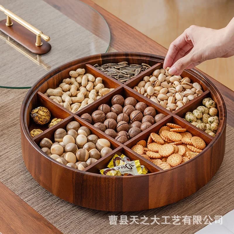 Scatola in Legno per Frutta Secca | Scatola Porta Dim Sum Jiugongge