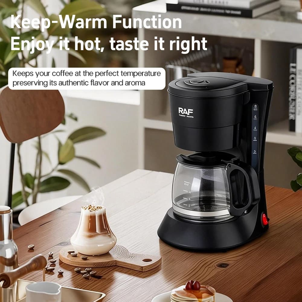 Macchina per Caffè Americano - Macchina Automatica per Caffè e Tè con Funzione di Mantenimento in Caldo per Casa e Ufficio