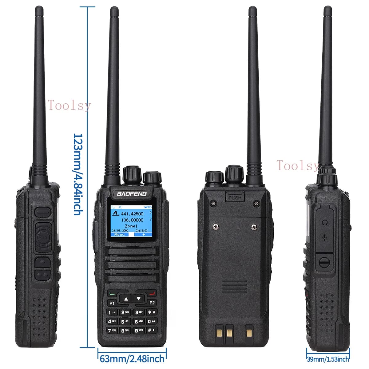 Baofeng DM1701 Walkie Talkie digitale Dual Mode Analogico Radio bidirezionale Aperto GD77 Dual Time Slot Livello 1 + 2 Caccia campeggio Ham Radio