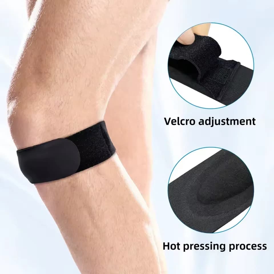 Fascia Patellare in Silicone Ultraleggera, Comoda Protezione per l'Articolazione del Ginocchio per Corsa, Fitness, Giochi con la Palla, Sport, Supporto per Ginocchio