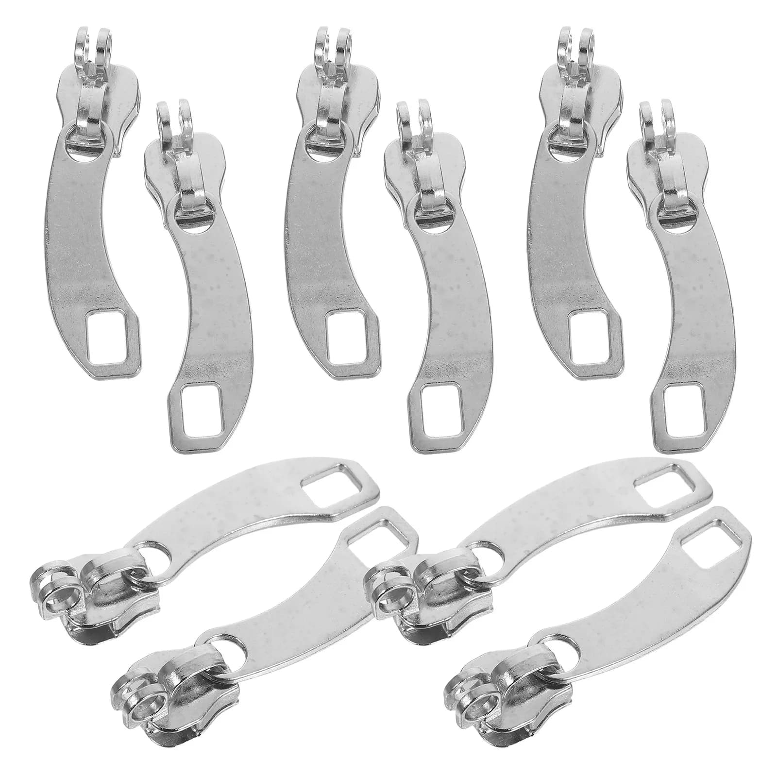 10Pcs Universal Nylon Zipper Pull Replacement Smooth Closure for Luggage Backpacks Jackets Security Management