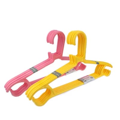 Plastic hanger Tea Flower 0704T light for wardrobe, adult clothes hangers, home organizer