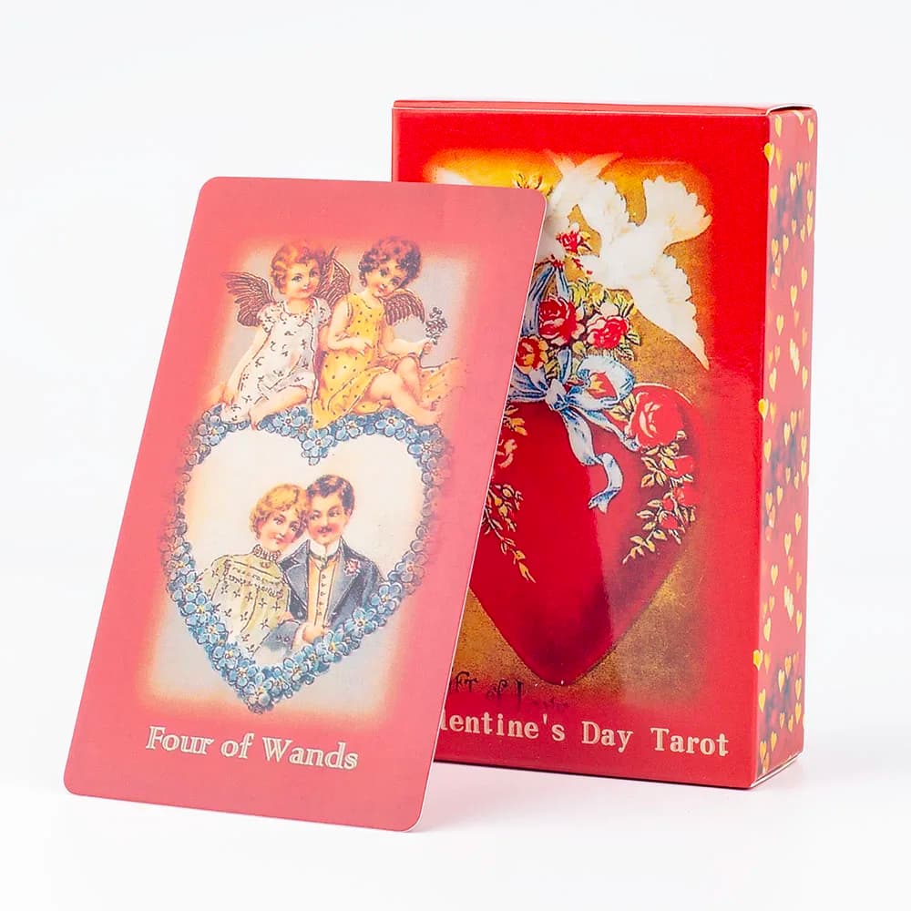 10.3*6Cm San Valentino Tarocchi Tarocchi Carta Arti magiche Mazzo d'amore Incredibili amanti Mazzo Carte Oracle
