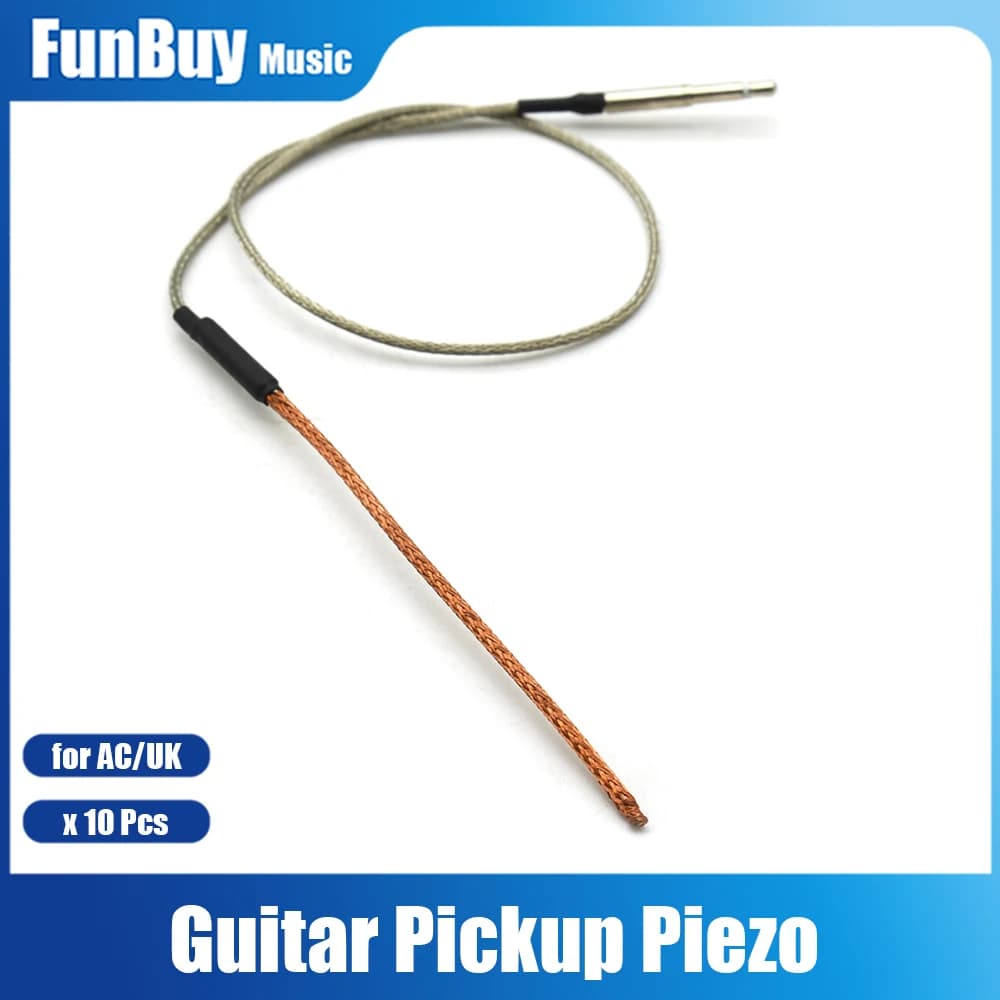 Pickup per chitarra da 10 pezzi Pickup piezoelettrico passivo Pickup per trasduttore a sella morbida per chitarra acustica Ukulele
