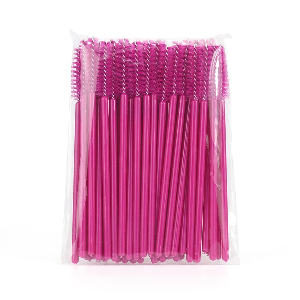 Wholesale 50PCS Disposable Eyelash Brushes Lashes Extension Eyebrow Brush Mascara Wands Applicator Makeup Tool