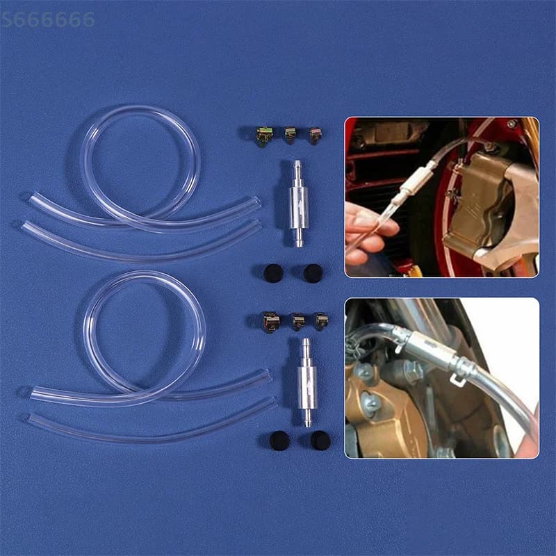 Tubo flessibile per fluido, set di tubi per valvola frizione idraulica, accessori per bici da cross, strumento per pompa per cambio olio per spurgo freni per auto e moto