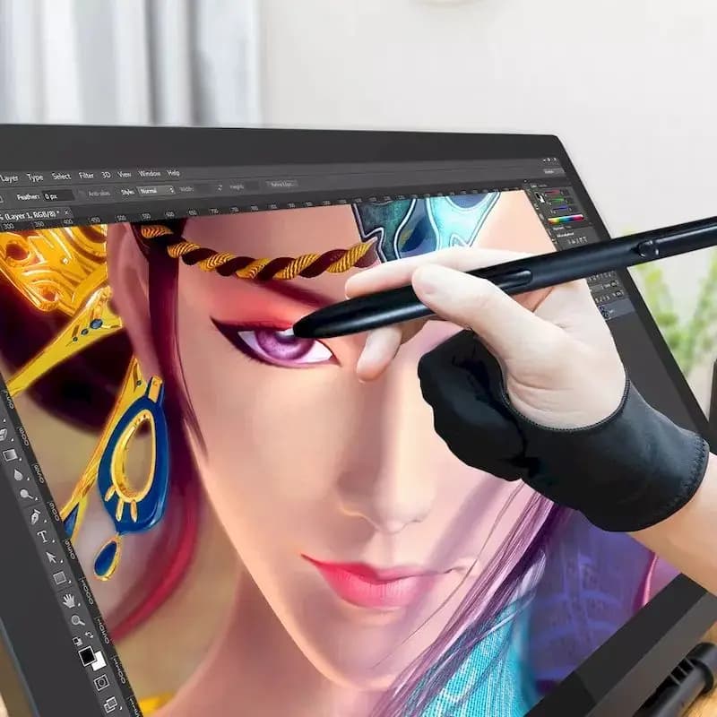 Monitor LCD Professionale da 15,6 Pollici per Disegno, 8192 Livelli di Pressione, Penna Senza Batteria, Display Grafico Digitale USB, Tavoletta Grafica