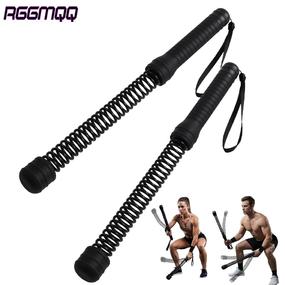 2PCS Ropeless Battle Ropes with Non-Slip Handle - Portable Weighted Fitness Rope for Home,Travel,HIIT,Cardio & Full-Body Workout