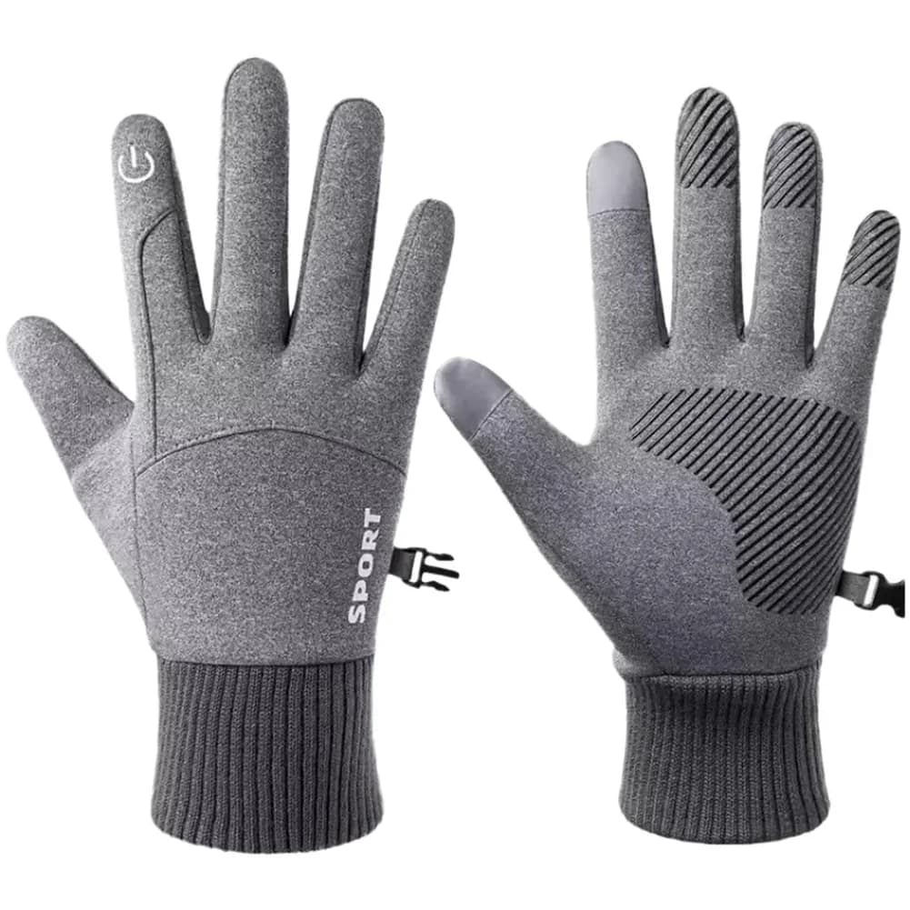 Lightweight Winter Motorcycle Gloves 70 75g Thermal Fleece Lined Windproof Screen Compatible for Cycling Touch Use