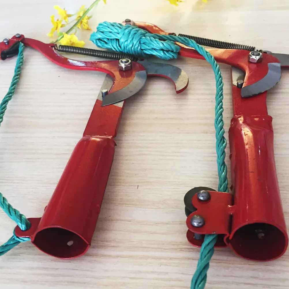 Forbici da Potatura con Doppia Puleggia, 1 Pezzo, in Acciaio Antiruggine Ergonomico, Facili da Bloccare, per Fiori, Alberi e Rami da Frutto