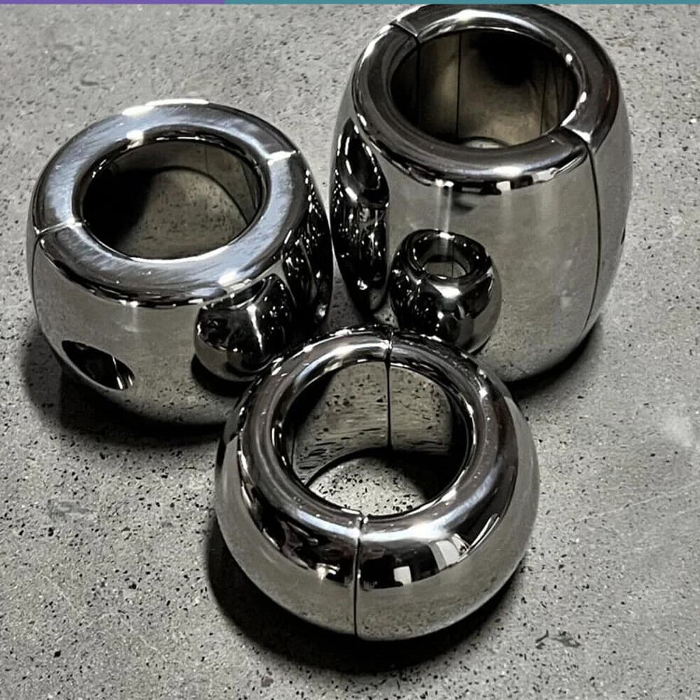 Magnetico/vite in acciaio inox anello del pene testicolo palla barella scroto anello del rubinetto ciondolo in metallo peso per CBT giocattoli del sesso maschile