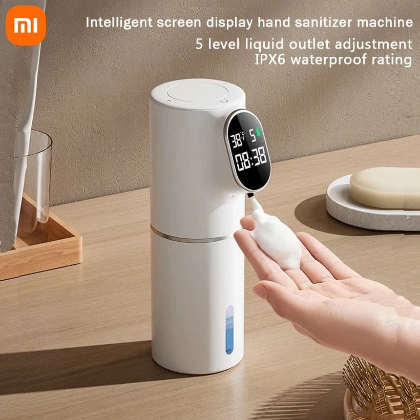 Xiaomi Dispenser automatico di sapone Dispenser di sapone schiumogeno touchless Display intelligente USB ricaricabile elettrico 5 livelli regolabile NUOVO