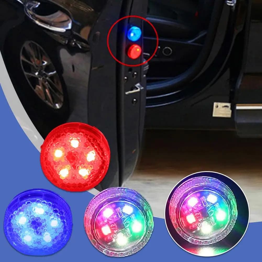 Universale LED Porta di Apertura Auto Avvertimento di Sicurezza Anti-collisione Luci Magnetiche Lampeggiante Lampada Sensore Luci di Parcheggio Stroboscopico Ala S6B6