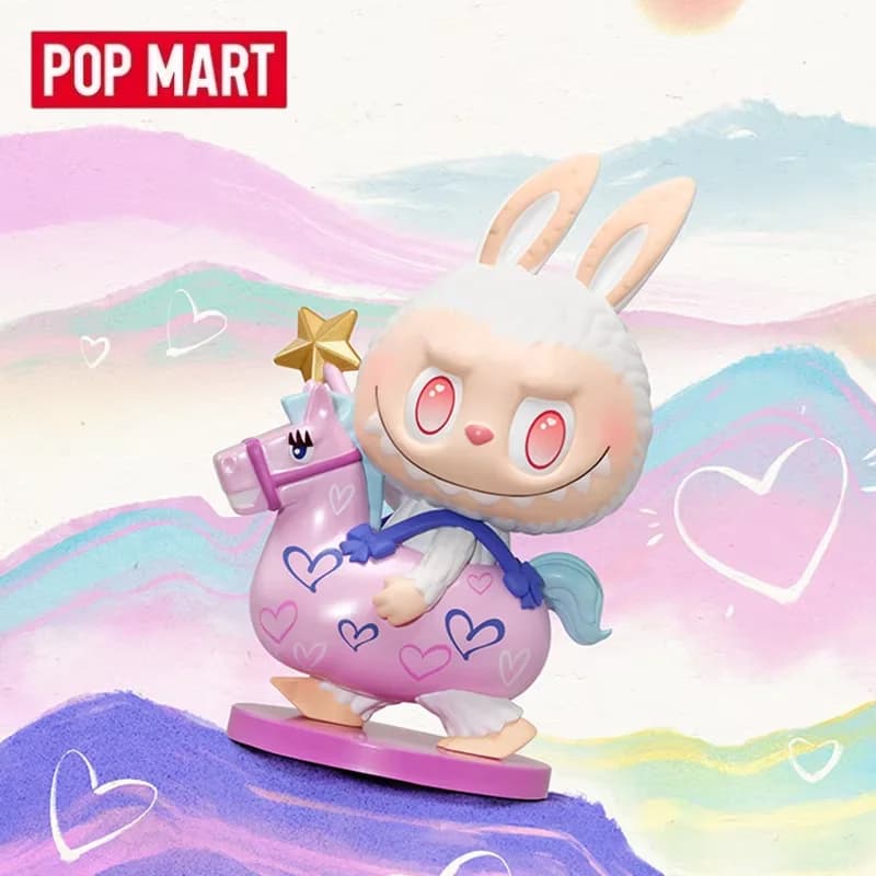 POPMART The Golden Gallop Series Blind Box Toys Mystery Box Guess Bag Doll Cute Anime Figure Collezione di ornamenti per il desktop