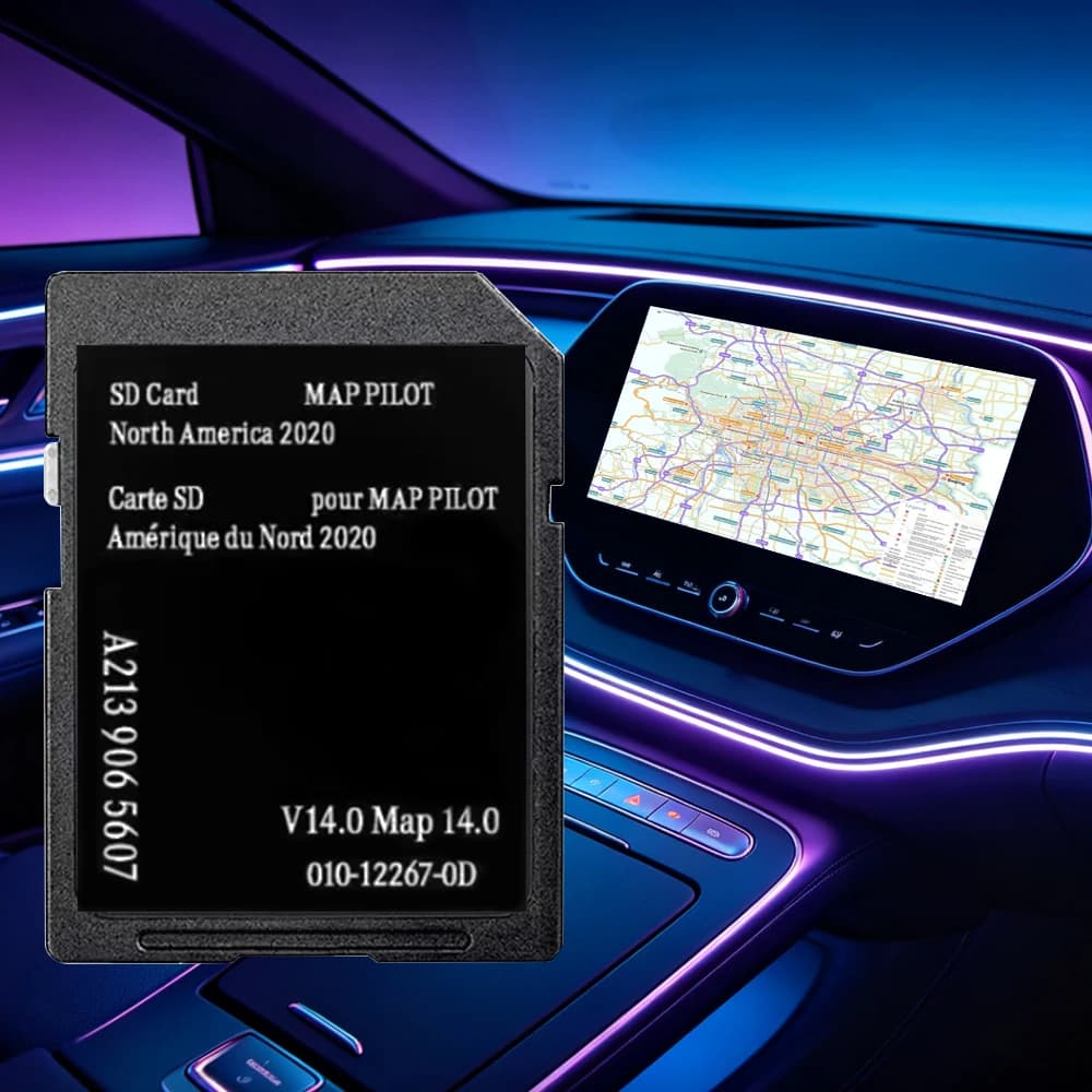 A2139065607 V14 Versione Completa 2020 Mappe Nord America per Mercedes AMG Classe C CLA, Scheda di Memoria SD per Navigazione GPS Garmin Auto