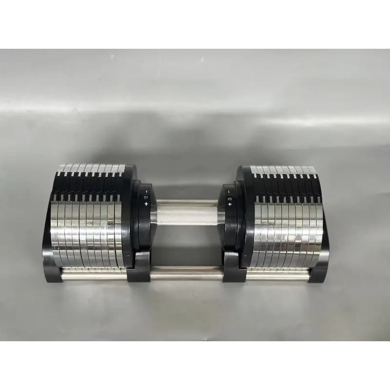 Manubri in Acciaio Regolabili con Peso Personalizzabile per Palestra Domestica, Design Durevole, Attrezzatura Professionale per Allenamento, Scelta Top 20kg